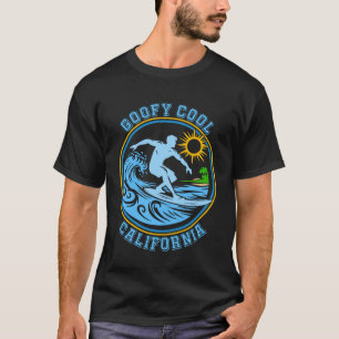 Surfen Cool Goofy Foot California Retro Grafisch S T-shirt