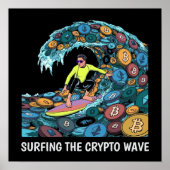 Surfen Crypto Poster (Voorkant)