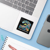 Surfen Crypto Sticker (Laptop met iPhone)