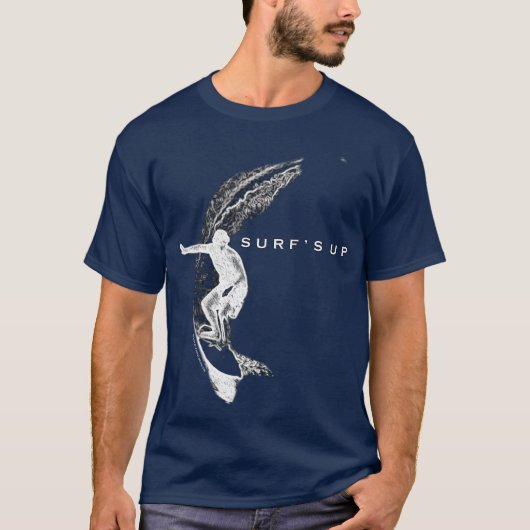 Surfen De surf is hoog T-shirt (Voorkant)