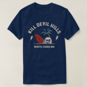 Surfen Doden Devil Hills North Olina Retro T-shirt (Design voorkant)