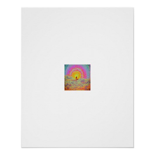 Surfen door de wolken perfect poster (Voorkant)