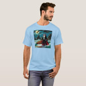 Surfen Dracula Halloween T-shirt (Voorkant volledig)