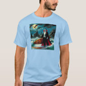 Surfen Dracula Halloween T-shirt (Voorkant)
