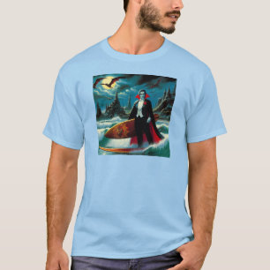 Surfen Dracula Halloween T-shirt
