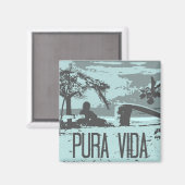 Surfen Eindeloze Zomer Costa Rica Magnet (Voorkant / Achterkant)