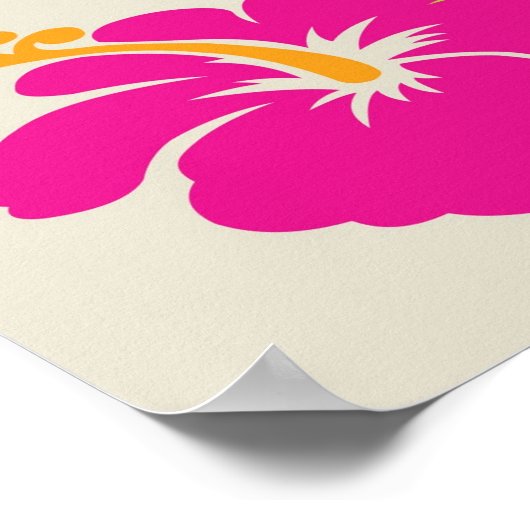 Surfen en strand met een gemarmerde verjaardagsban poster (Hoek)