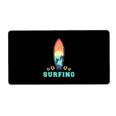 Surfen en ventilatoren etiket (Voorkant)