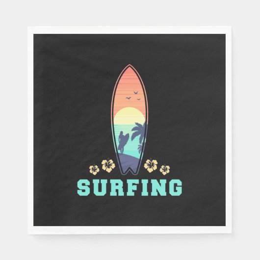 Surfen en ventilatoren servet (Voorkant)