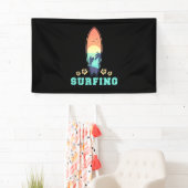 Surfen en ventilatoren spandoek (Insitu)