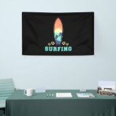 Surfen en ventilatoren spandoek (Beurs)