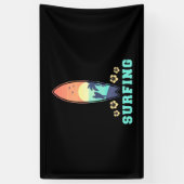 Surfen en ventilatoren spandoek (Verticaal)