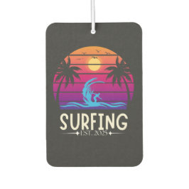 Surfen Est. 2025 Retro Vacay Mode Surf Luchtverfrisser