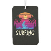 Surfen Est. 2025 Retro  Vacay Mode Surf Luchtverfrisser (Achterkant)