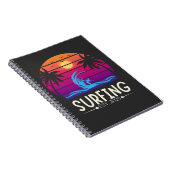 Surfen Est. 2025 Retro Vacay Mode Surf Notitieboek (Rechterzijde)