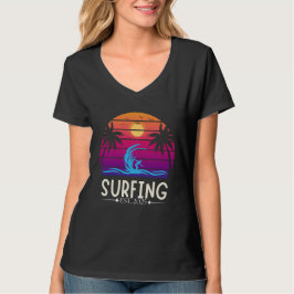 Surfen Est. 2025 Retro Vacay Mode Surf T-shirt