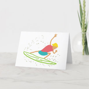 Surfen Feestdagen Kaart
