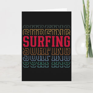 Surfen Funny Gelaagde Tekst Surfer Coach Jeugd _1 Kaart