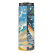 Surfen gekko rijden de golven thermosbeker (Achterkant)