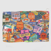 Surfen Golfhanddoek (Horizontaal)