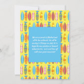 Surfen Graduation Party Surf Board Kaart (Achterkant)