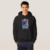 Surfen Grim Reaper Leuke Surfer Design Hoodie (Voorkant volledig)