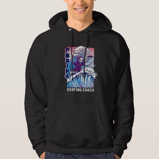 Surfen Grim Reaper Leuke Surfer Design Hoodie (Voorkant)