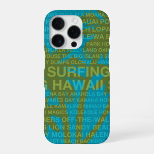 Surfen Hawaï Palmboom Hawaiaans Tropisch iPhone 16 Pro Hoesje