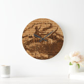 Surfen Hawaii Cutback Faux houten klok (Huis)