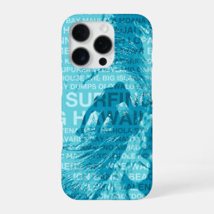 Surfen Hawaii Green Room Hawaiaanse Surfer - Aqua iPhone 16 Pro Hoesje
