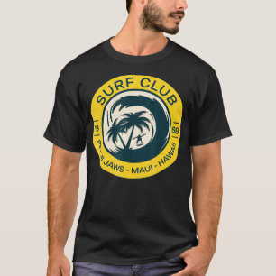 Surfen Hawaii Peahi Jaws Maui Hawaii Retro (2) T-shirt