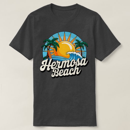 Surfen Hermosa Beach Florida TShirt (Design voorkant)