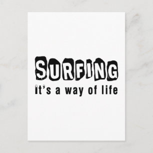 Surfen Het is een manier van leven Briefkaart