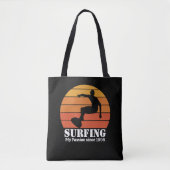 Surfen Hobby Retro Sunset Personaliseren Tote Bag (Voorkant)