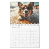 Surfen Hond Kalender, 2025 Kalender, Hond Kalender (Jan 2027)