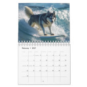 Surfen Hond Kalender, 2025 Kalender, Hond Kalender (Feb 2027)