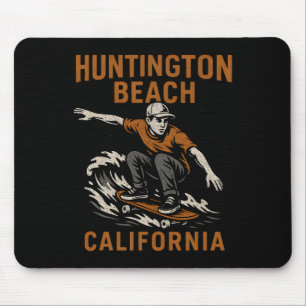 Surfen Huntington Beach California Vintage Heren T Muismat