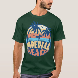 Surfen Imperial Beach California Retro Su T-shirt