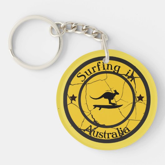 Surfen in Australië Sleutelhanger (Voorkant)