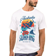 Surfen in Australië Twee rotsen T-shirt