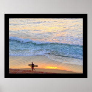 Surfen in Baja Mexico Poster