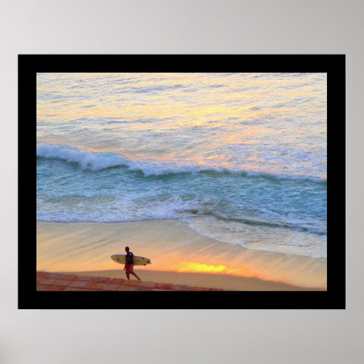 Surfen in Baja Mexico Poster (Voorkant)