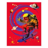 Surfen in de draaikolk foto afdruk (Voorkant)