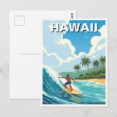 Surfen in Hawaii Briefkaart (Voorkant / Achterkant)
