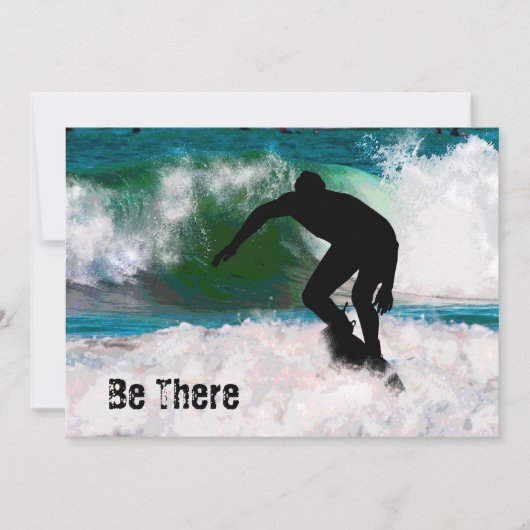 Surfen in het Ocean Foam Kaart (Voorkant)