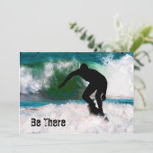 Surfen in het Ocean Foam Kaart (Staand voorkant)