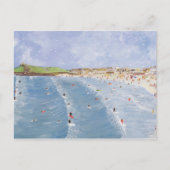 Surfen in Porthmeor Briefkaart (Voorkant)