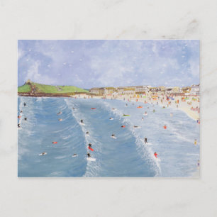Surfen in Porthmeor Briefkaart