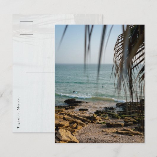 Surfen in Taghazout Marokko Briefkaart (Voorkant / Achterkant)