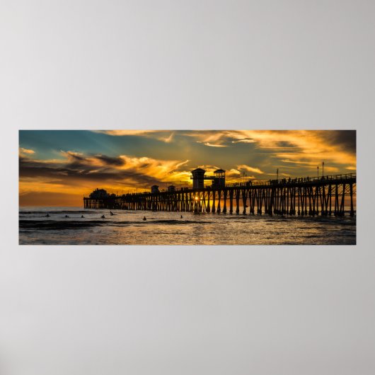 Surfen in Zuid-Californië Poster (Voorkant)